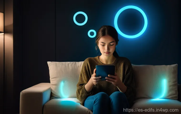 멀티모달 학습의 윤리적 이슈 - Image Prompt: "The Digital Gaze: Multimodal Privacy Intrusion"**

**Description:** A young adult, dr...